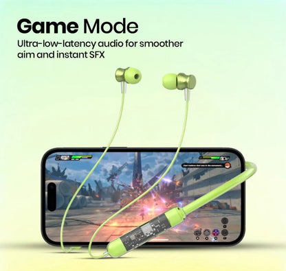 Transparent Bluetooth Neckband  | 72H Battery Life |HD Voice | Deep Bass