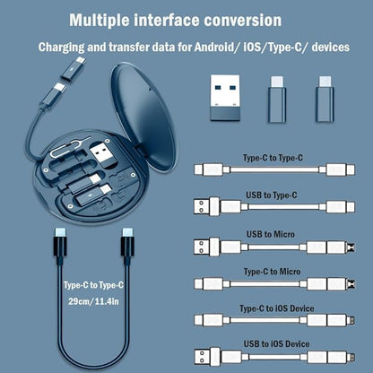 8-in-1 Multi-Connector Fast Charging Cable Kit for All Devices