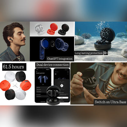 Round Wireless Earbuds with 12-Hour Playtime