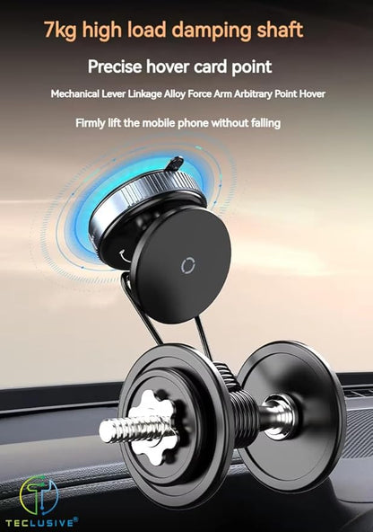 360° Magnetic Vacuum Suction Phone Mount with Strong Grip