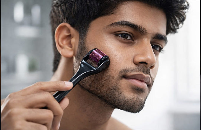 Derma Roller Anti Ageing and Facial Scrubs & Polishes Scar Removal Hair Regrowth