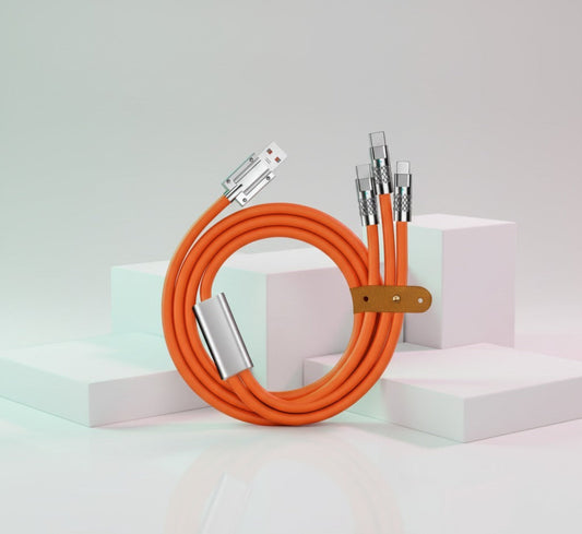 High-Speed Fast Charging & Data Sync Cable-Orange Edition